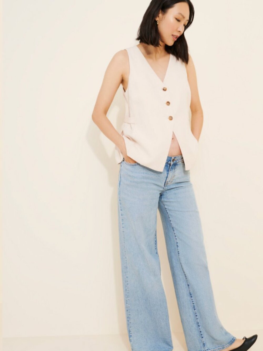 HATCH Maternity The Wide Leg Jeans
